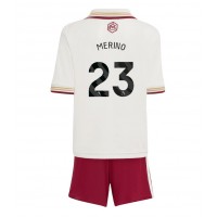 Camiseta Arsenal Mikel Merino #23 Tercera Equipación para niños 2025-26 manga corta (+ pantalones cortos)